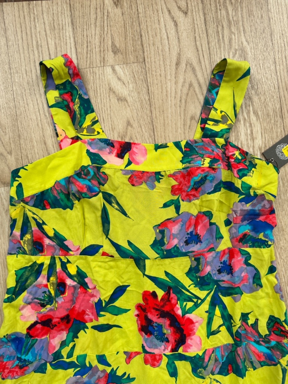 NWT Vince Camuto Floral Maxi Tiered Dress with Smocked Back, Size 1X - Picture 4 of 10